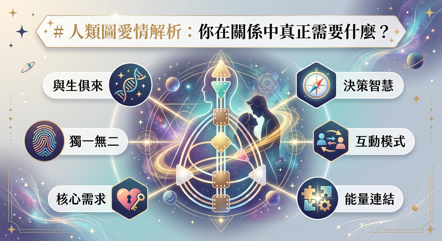 人類圖愛情解析：你在關係中真正需要什麼？｜封面圖