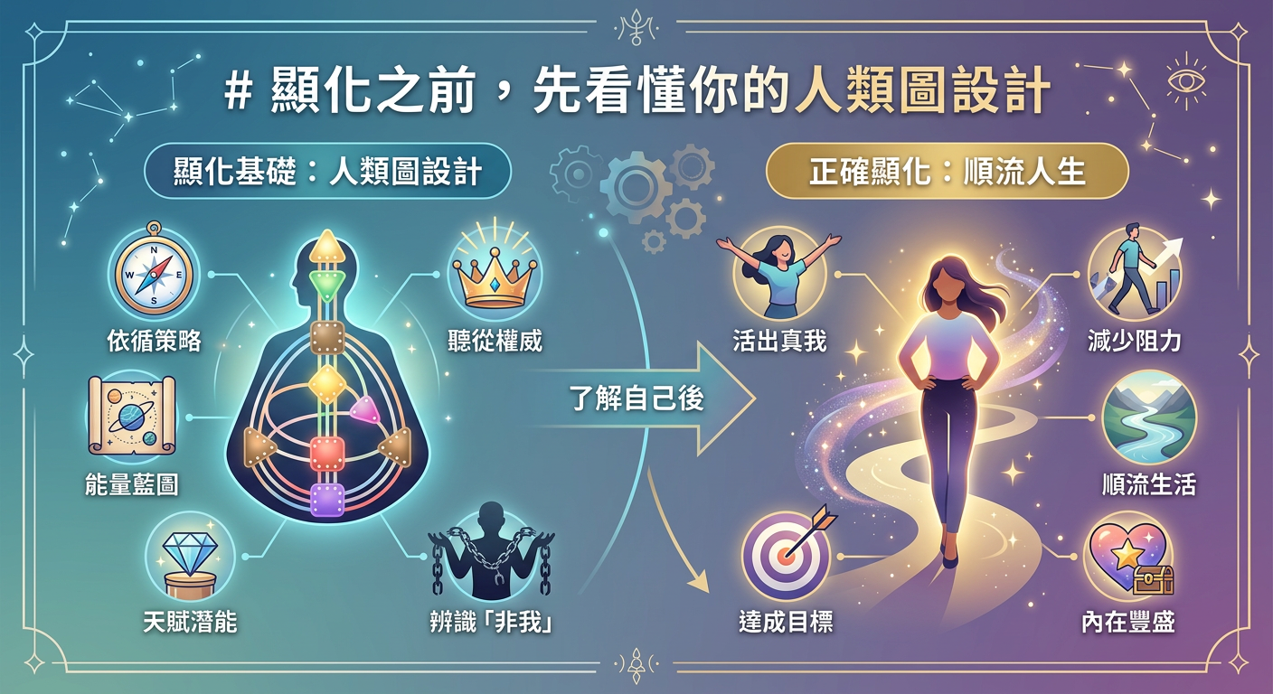 顯化之前，先看懂你的人類圖設計｜封面圖